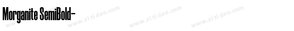 Morganite SemiBold字体转换